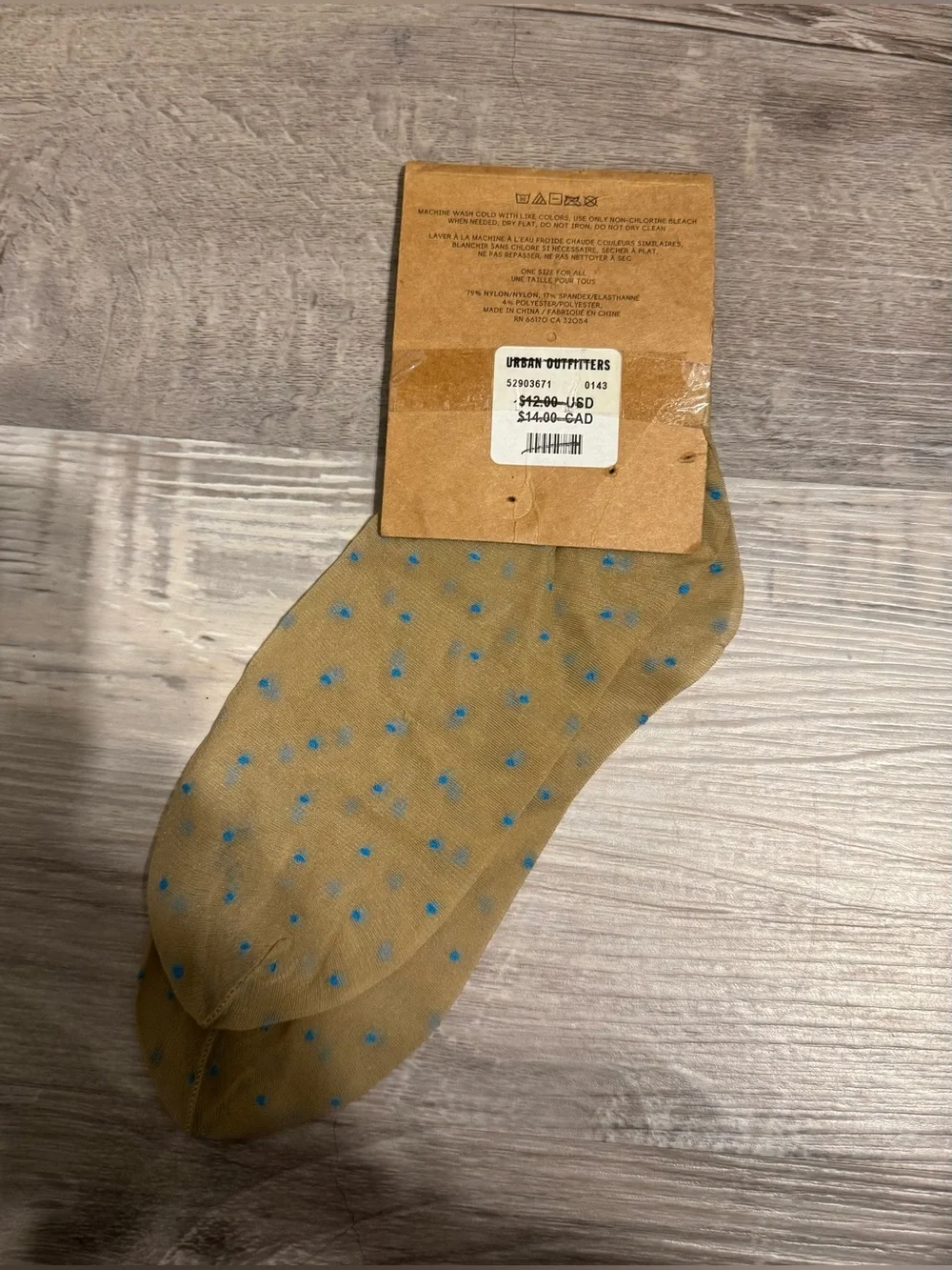 Urban Outfitters .These are sheer socks from Urban Outfitters featuring a small